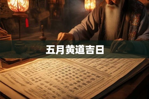 五月黄道吉日