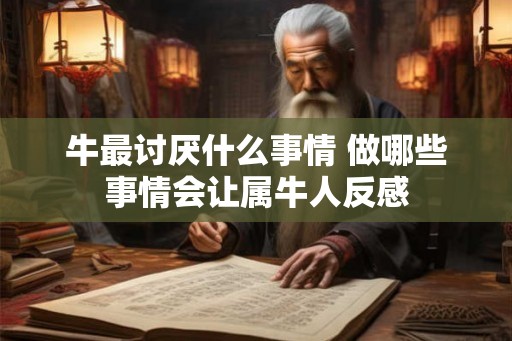 牛最讨厌什么事情 做哪些事情会让属牛人反感