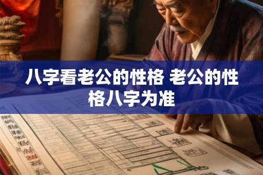 八字看老公的性格 老公的性格八字为准