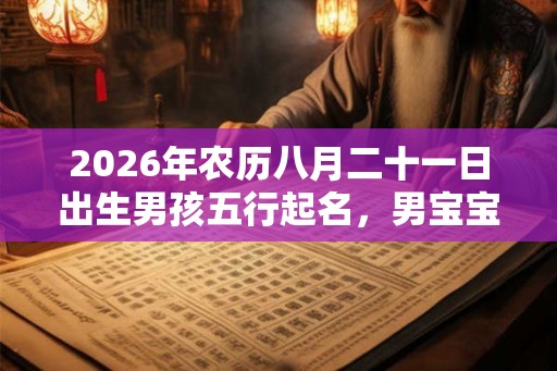 2026年农历八月二十一日出生男孩五行起名,男宝宝好名字推荐 2026年农历八月二十一日出生男孩五行起名,男宝宝好名字推荐