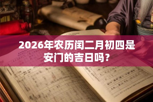 2026年农历闰二月初四是安门的吉日吗？
