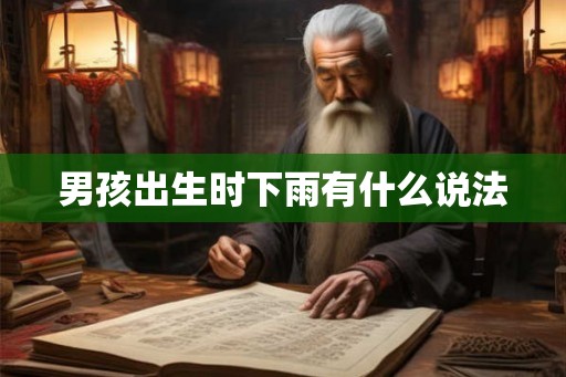 男孩出生时下雨有什么说法