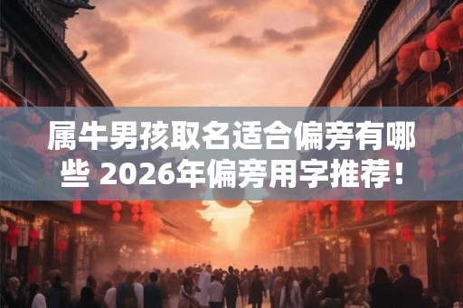 属牛男孩取名适合偏旁有哪些 2026年偏旁用字推荐! 属牛男孩取名适合偏旁有哪些 2026年偏旁用字推荐!