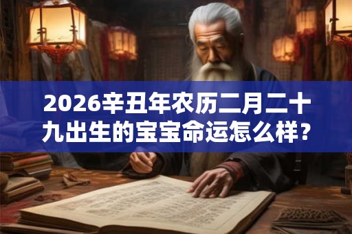 2026辛丑年农历二月二十九出生的宝宝命运怎么样？
