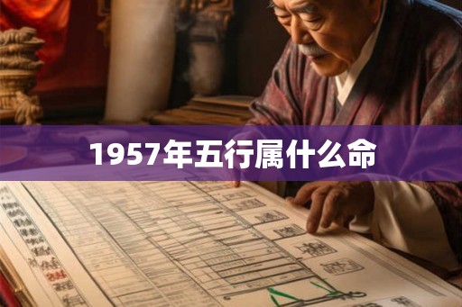 1957年五行属什么命 1957年五行属什么命