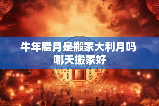 牛年腊月是搬家大利月吗 哪天搬家好