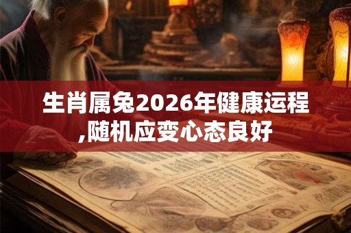 生肖属兔2026年健康运程,随机应变心态良好