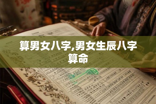 算男女八字,男女生辰八字算命