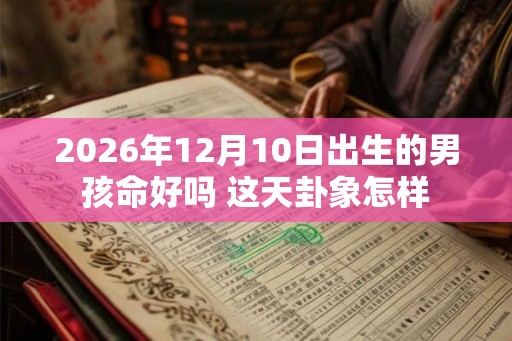 2026年12月10日出生的男孩命好吗 这天卦象怎样