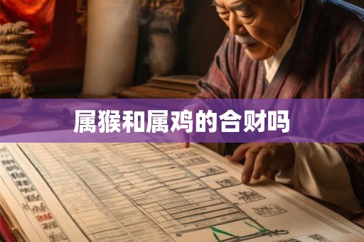 属猴和属鸡的合财吗