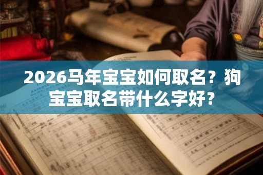 2026马年宝宝如何取名？狗宝宝取名带什么字好？