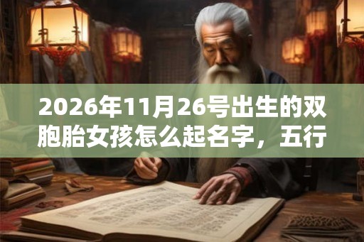 2026年11月26号出生的双胞胎女孩怎么起名字，五行属什么？