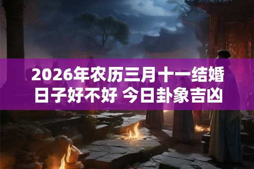 2026年农历三月十一结婚日子好不好 今日卦象吉凶