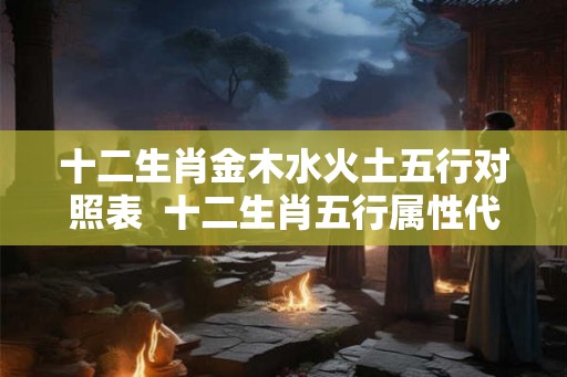 十二生肖金木水火土五行对照表 十二生肖五行属性代号对照表图 十二生肖金木水火土五行对照表 十二生肖五行属性代号对照表图
