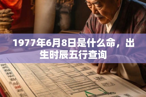 1977年6月8日是什么命，出生时辰五行查询