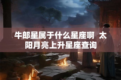 牛郎星属于什么星座啊  太阳月亮上升星座查询