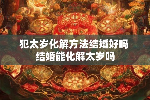 犯太岁化解方法结婚好吗 结婚能化解太岁吗