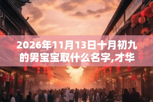2026年11月13日十月初九的男宝宝取什么名字,才华横溢