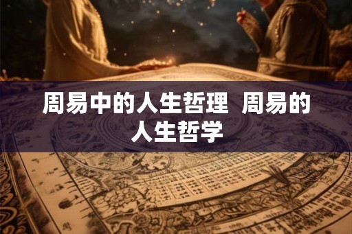 周易中的人生哲理  周易的人生哲学