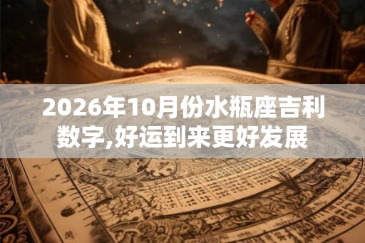 2026年10月份水瓶座吉利数字,好运到来更好发展 2026年10月份水瓶座吉利数字,好运到来更好发展
