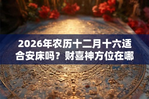 2026年农历十二月十六适合安床吗?财喜神方位在哪? 2026年农历十二月十六适合安床吗?财喜神方位在哪?