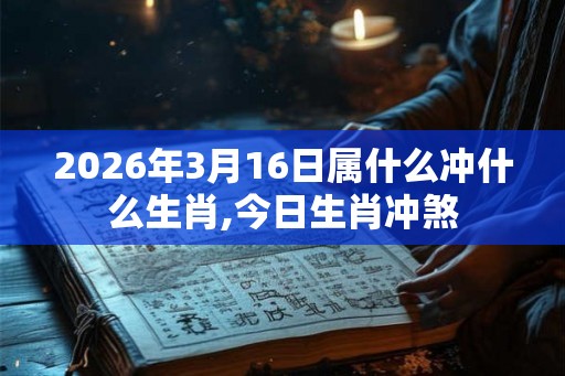 2026年3月16日属什么冲什么生肖,今日生肖冲煞 2026年3月16日属什么冲什么生肖,今日生肖冲煞