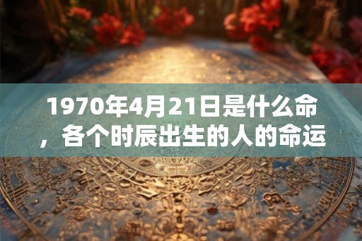 1970年4月21日是什么命，各个时辰出生的人的命运