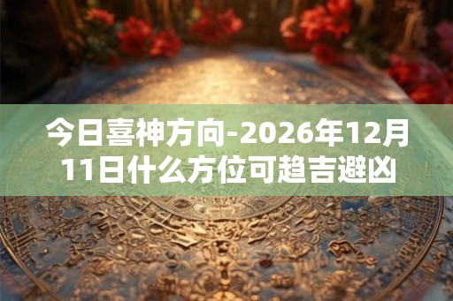 今日喜神方向-2026年12月11日什么方位可趋吉避凶