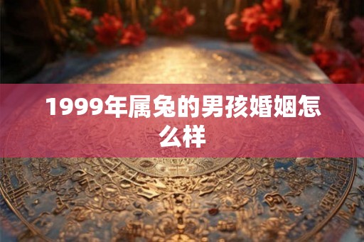 1999年属兔的男孩婚姻怎么样