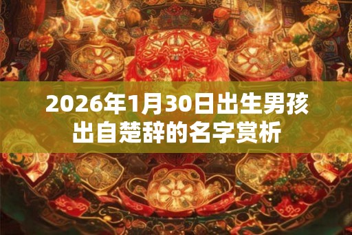 2026年1月30日出生男孩出自楚辞的名字赏析