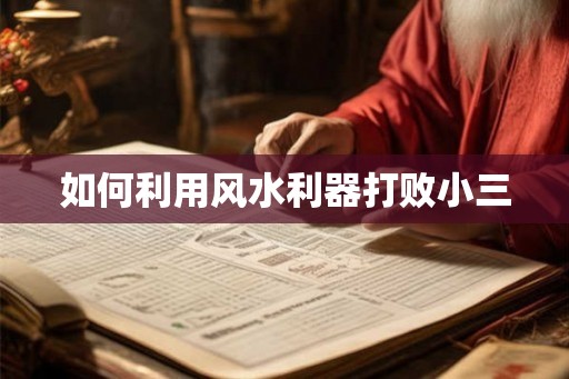如何利用风水利器打败小三