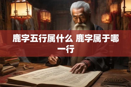 鹿字五行属什么 鹿字属于哪一行