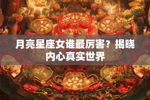 月亮星座女谁最厉害？揭晓内心真实世界