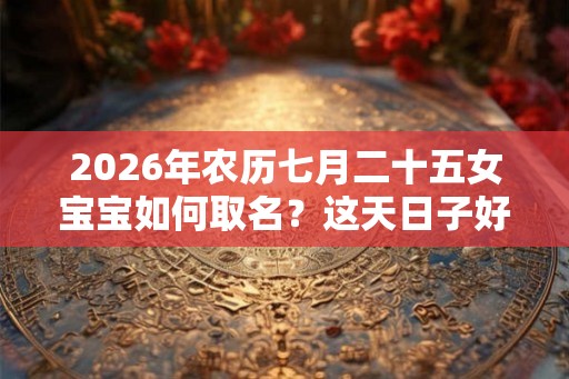 2026年农历七月二十五女宝宝如何取名?这天日子好不好? 2026年农历七月二十五女宝宝如何取名?这天日子好不好?