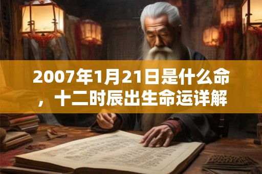 2007年1月21日是什么命,十二时辰出生命运详解 2007年1月21日是什么命,十二时辰出生命运详解