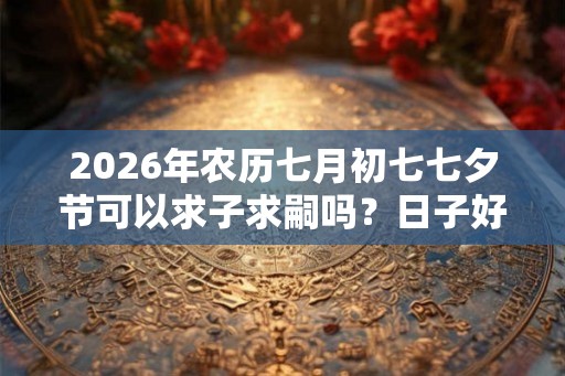 2026年农历七月初七七夕节可以求子求嗣吗？日子好不好？