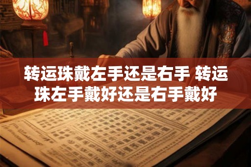 转运珠戴左手还是右手 转运珠左手戴好还是右手戴好