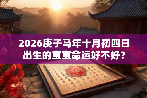 2026庚子马年十月初四日出生的宝宝命运好不好? 2026庚子马年十月初四日出生的宝宝命运好不好?