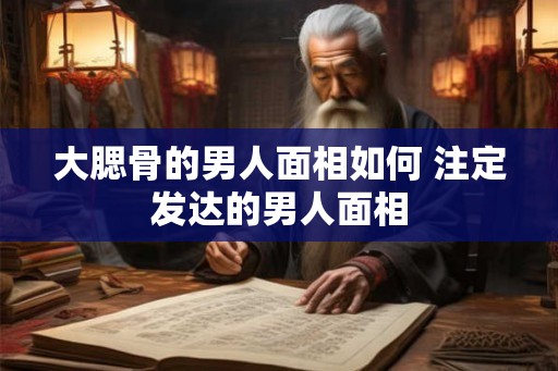 大腮骨的男人面相如何 注定发达的男人面相