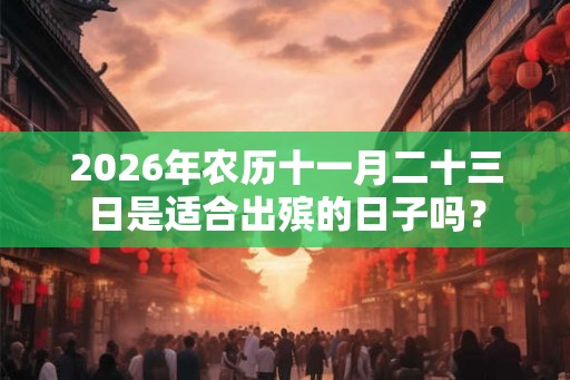 2026年农历十一月二十三日是适合出殡的日子吗？