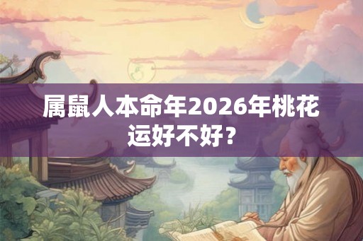 属鼠人本命年2026年桃花运好不好？