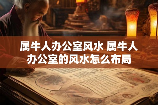 属牛人办公室风水 属牛人办公室的风水怎么布局