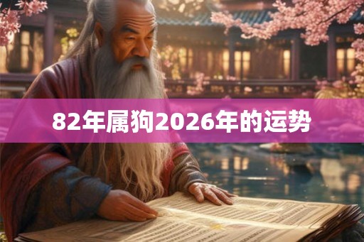 82年属狗2026年的运势