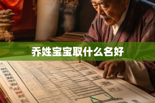 乔姓宝宝取什么名好