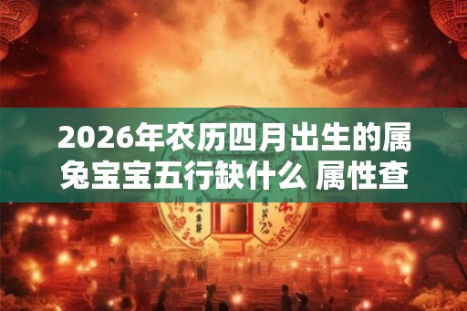 2026年农历四月出生的属兔宝宝五行缺什么 属性查询