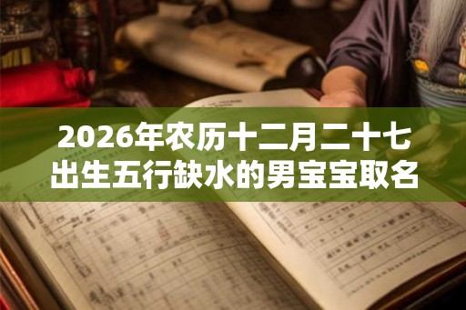 2026年农历十二月二十七出生五行缺水的男宝宝取名字
