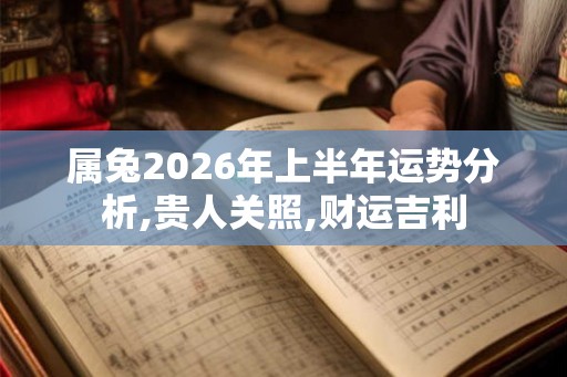 属兔2026年上半年运势分析,贵人关照,财运吉利 属兔2026年上半年运势分析,贵人关照,财运吉利