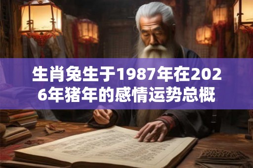 生肖兔生于1987年在2026年猪年的感情运势总概