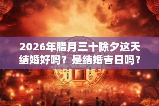 2026年腊月三十除夕这天结婚好吗？是结婚吉日吗？