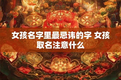 女孩名字里最忌讳的字 女孩取名注意什么